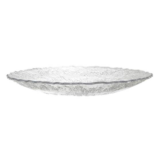 The Home Deco Factory - Plateau Design Martelé "Rogelio" 42cm Transparent - Image 1