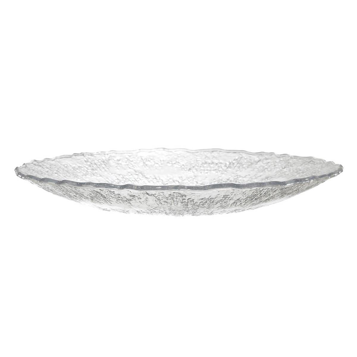 The Home Deco Factory - Plateau Design Martelé "Rogelio" 42cm Transparent - Image 1