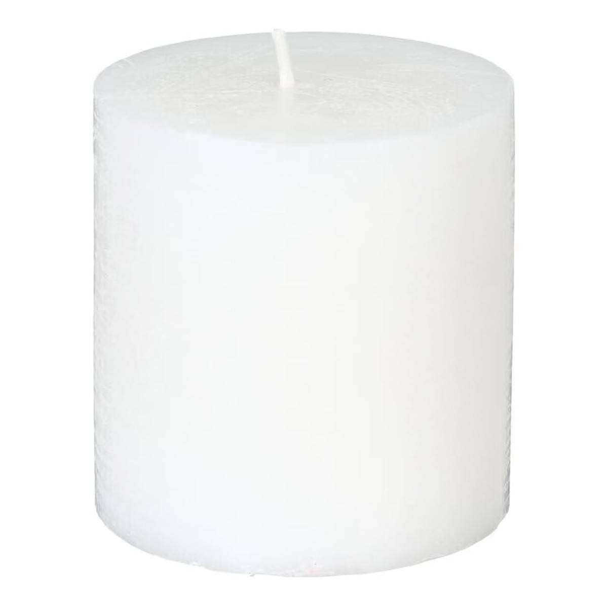 Bougie Ronde "Rustic" 7cm Blanc - Image 1
