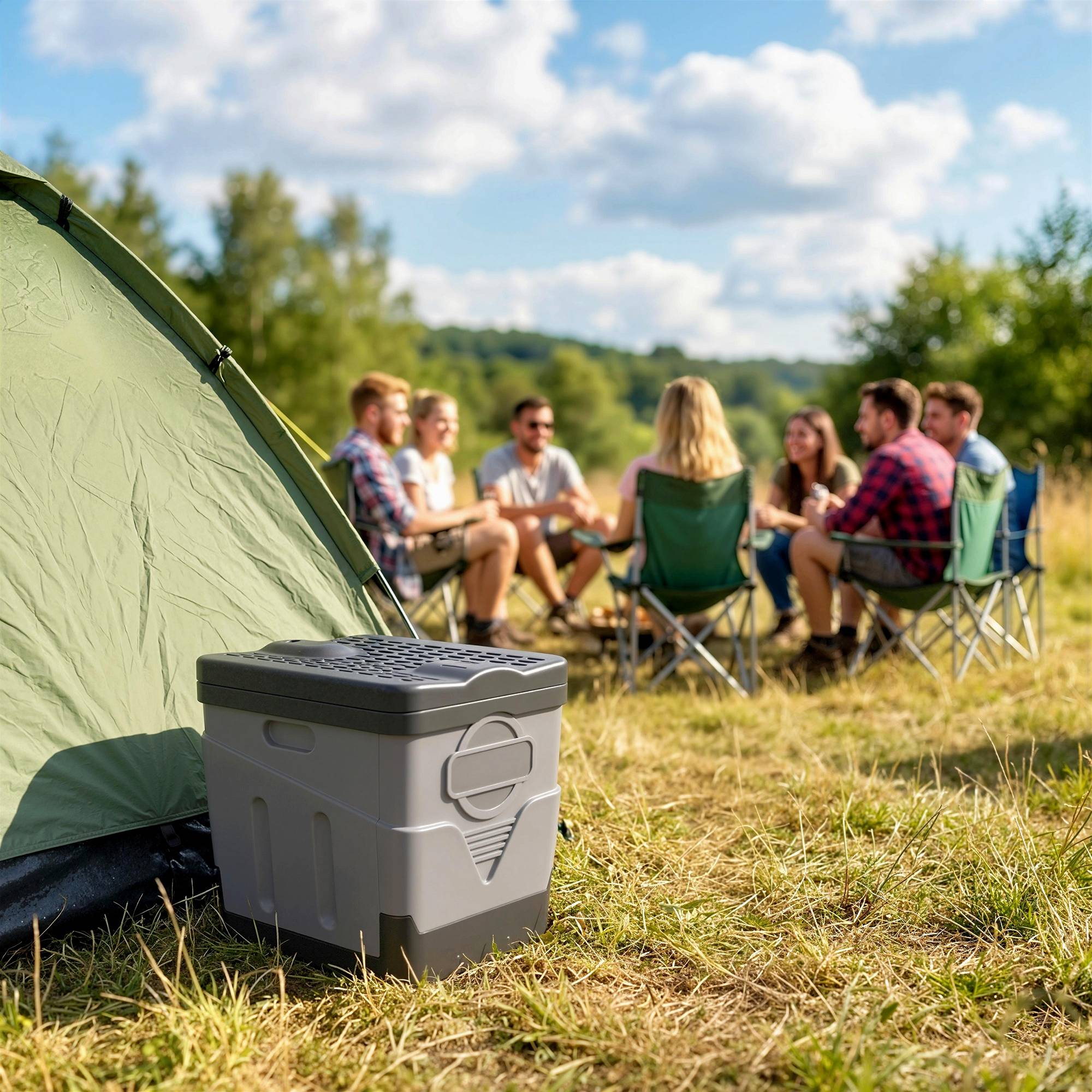Toilettes portables en polypropylène avec 12 sachets de produit solidifiant et 12 sacs, capacité de charge de 100 kg, gris foncé - Image 3