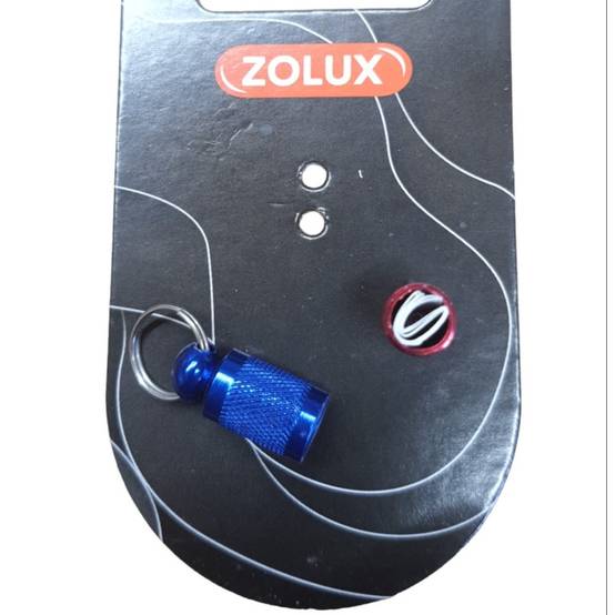 Zolux - 1 Tube porte adresse bleu et rouge pour collier chien ou chat - Image 3