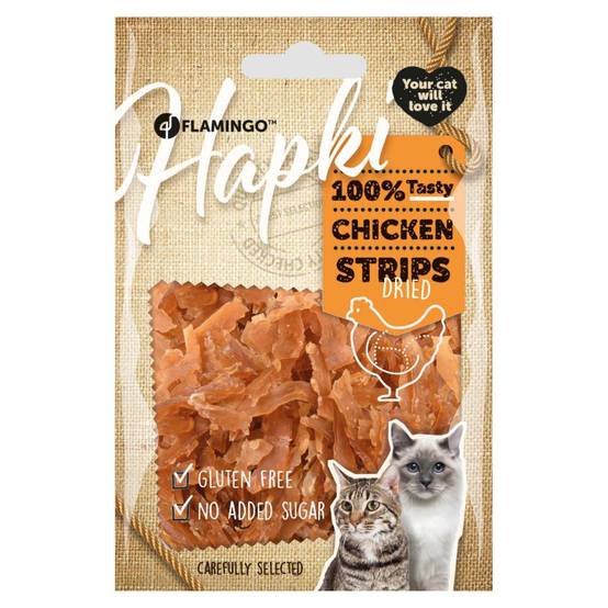 Friandise lamelles de poulet Hapki pour chat 50 g sans gluten - Image 1
