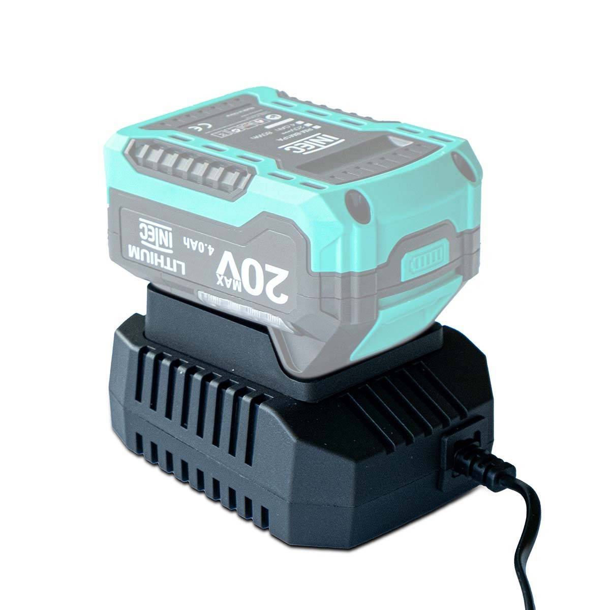Intec - Chargeur de Batterie 20V Pour batteries Lithium 4Ah INTEC Recharge Rapide et Efficace - Image 2