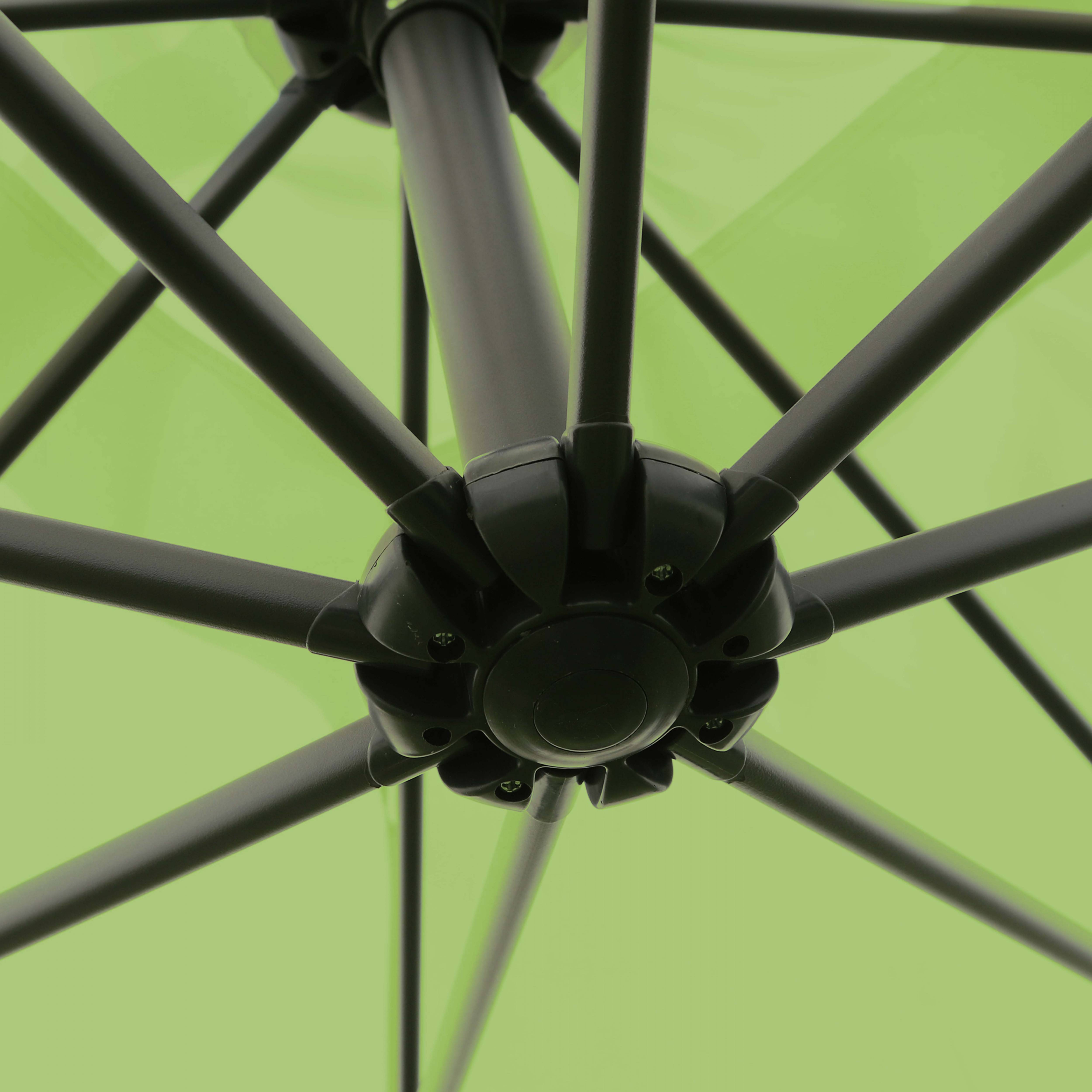 Oviala - Parasol déporté 3x3m et 4 dalles à lestées vert Genova - Oviala - Image 3