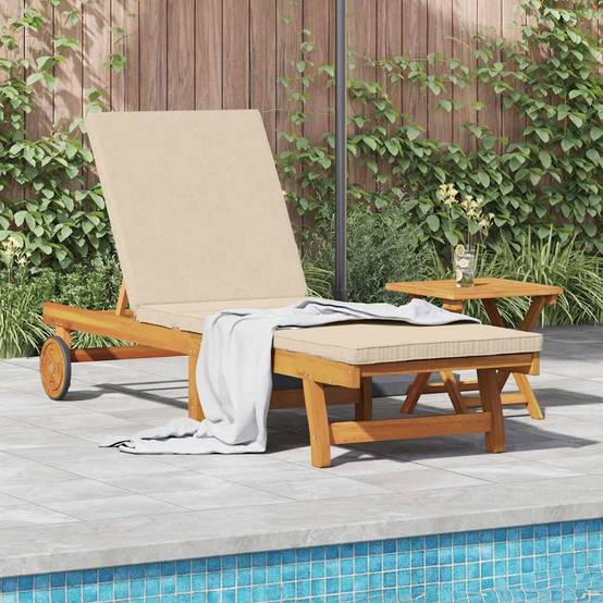 PANGIVO - Transat bois d'acacia massif marrons 199 x 63 x 85 cm, Poids :22kg - PANGIVO - Image 1
