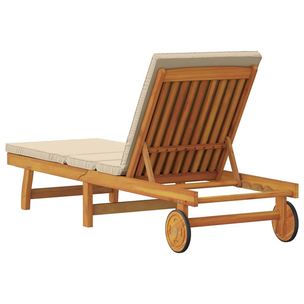 PANGIVO - Transat bois d'acacia massif marrons 199 x 63 x 85 cm, Poids :22kg - PANGIVO - Image 6