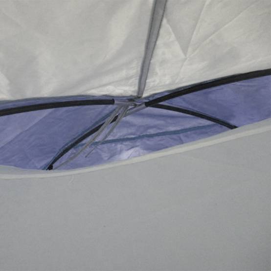 ComfortXL - Tente camping 3-4 personnes polyester fibre de verre 320 x 240 x 130 cm bleue imperméable randonnée famille - Image 9