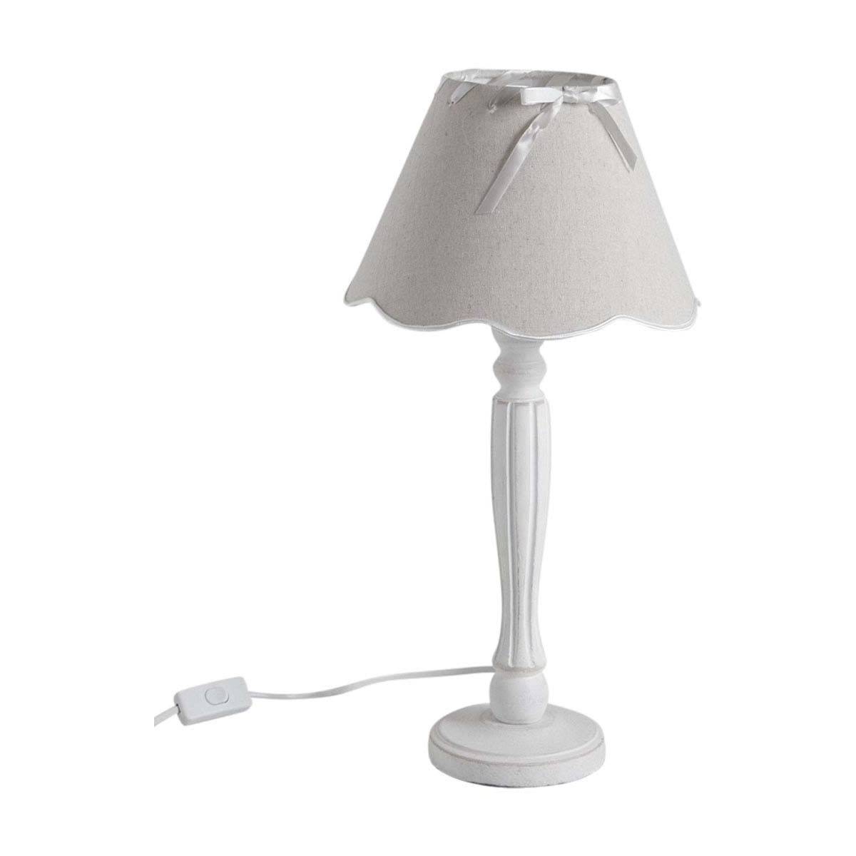 Aubry Gaspard - Lampe en bois et abat-jour ruban - Image 1