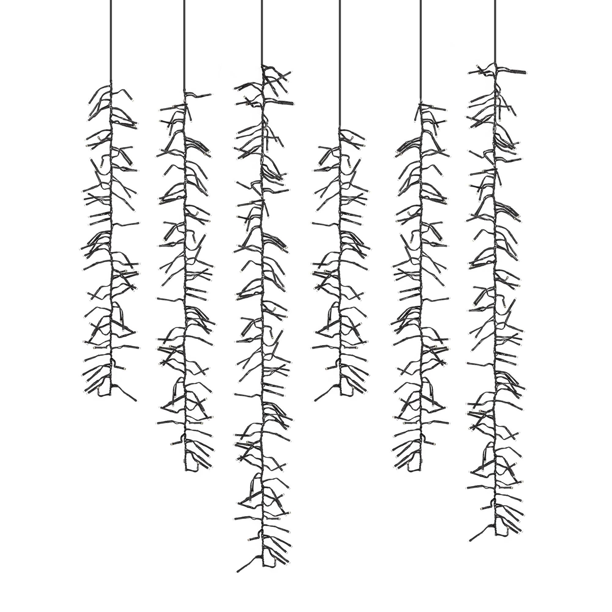 Ecd-Germany - Rideau lumineux décoration filet 480 LED IP44 blanc chaud 8 modes d'éclairage 1m - Image 1