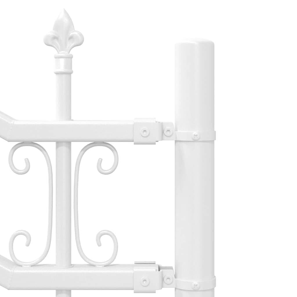 Maison Chic - Clôture de jardin - Panneau de clôture - Palissade Blanc 165 cm Acier peint par poudre g468 - Image 4