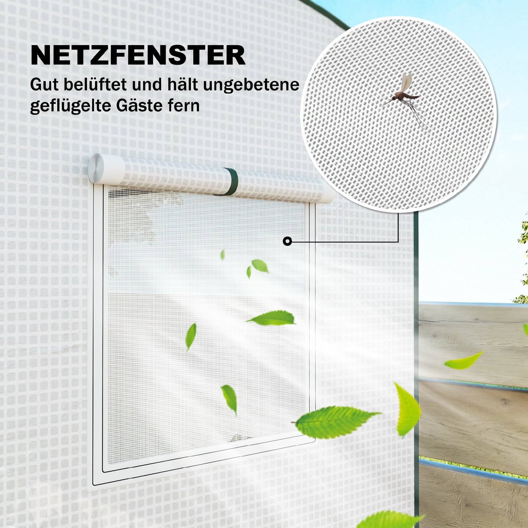 ComfortXL - Serre de jardin en acier et PE 200 x 75 x 188 cm blanche avec porte enroulable et 2 fenêtres moustiquaires - Image 7