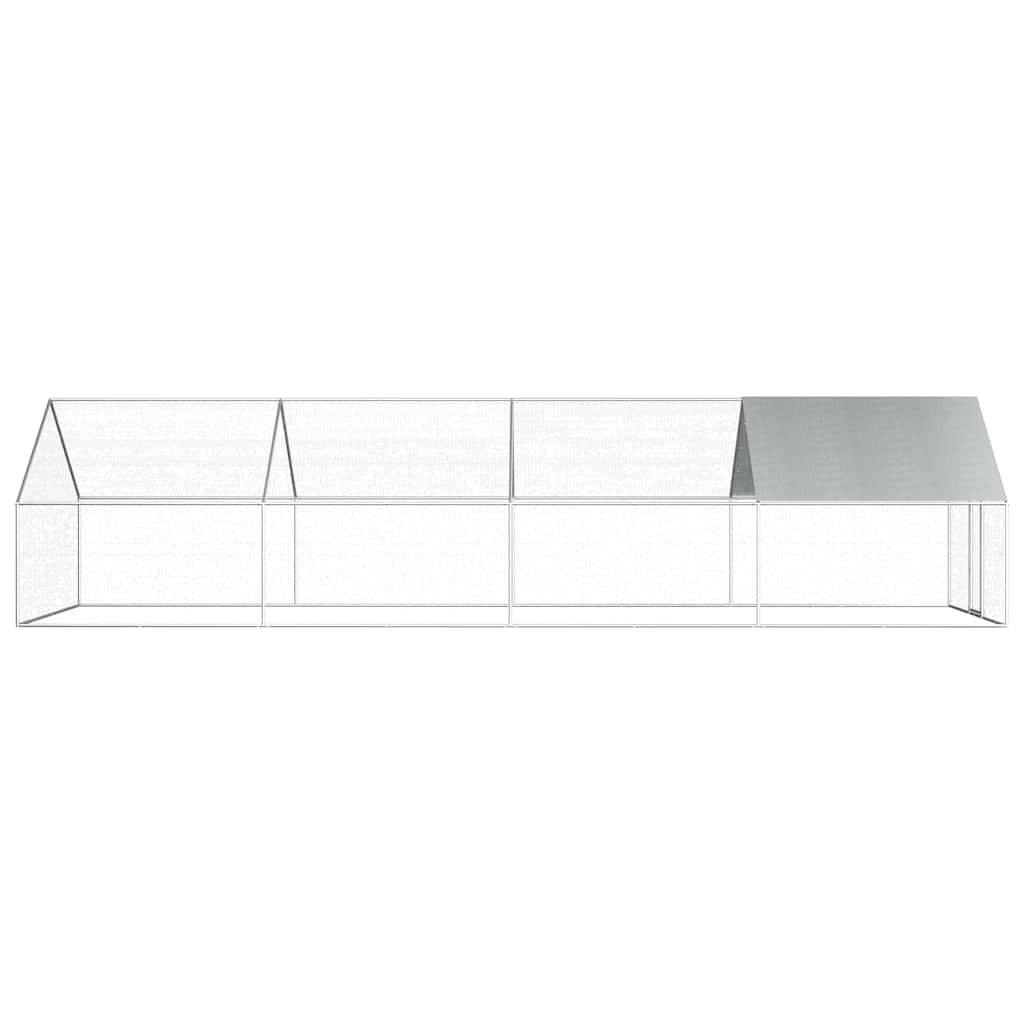 Enclos poulailler géant 8x2.75m en acier galvanisé et bâche de protection – ComfortXL Outdoor Living - Image 3