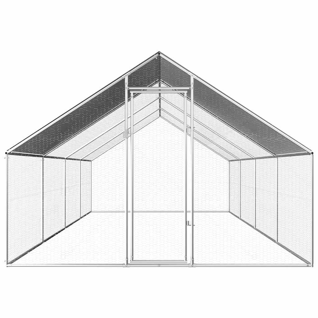 Enclos poulailler géant 8x2.75m en acier galvanisé et bâche de protection – ComfortXL Outdoor Living - Image 2