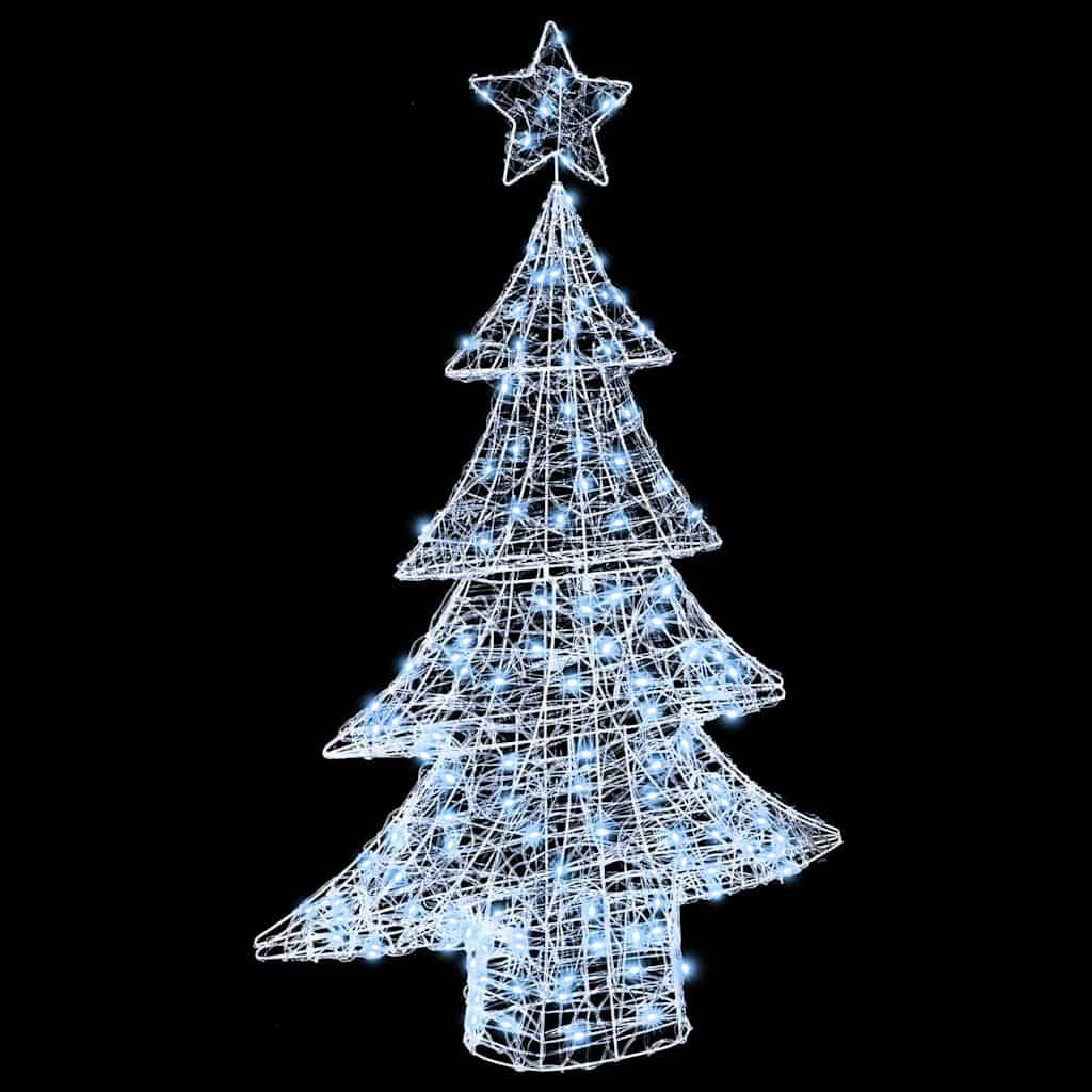 Vidaxl - Sapin de Noël avec 100 LED Blanc froid 120 cm Acrylique vidaXL 42018974 - Image 6