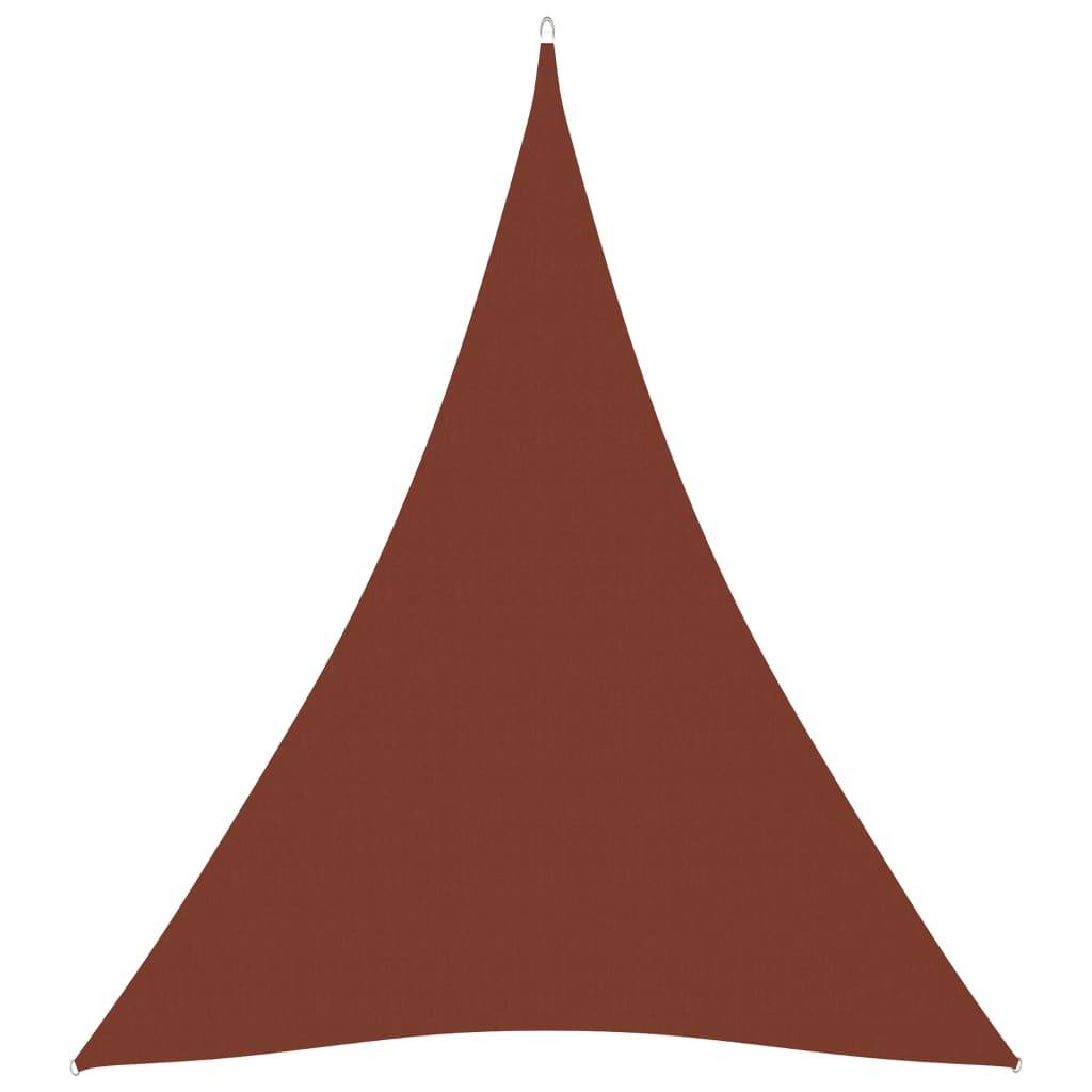 Helloshop26 - Voile toile d'ombrage parasol tissu oxford triangulaire 3 x 4 x 4 m terre cuite - Image 1