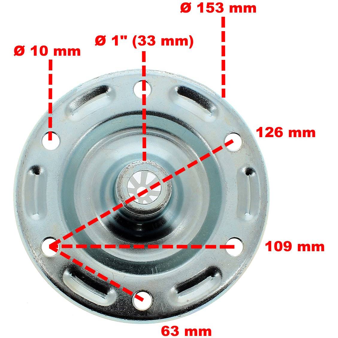 Gt Market - Bride 1' (33 mm) pour réservoir à pression et surpresseur 24, 50 et 100 litres - GT MARKET - Image 3
