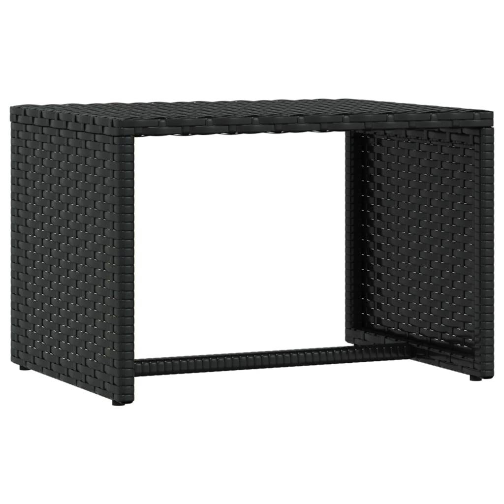 Vidaxl - Transat 1 pc avec table noir résine tressée vidaXL 319634 - Image 7