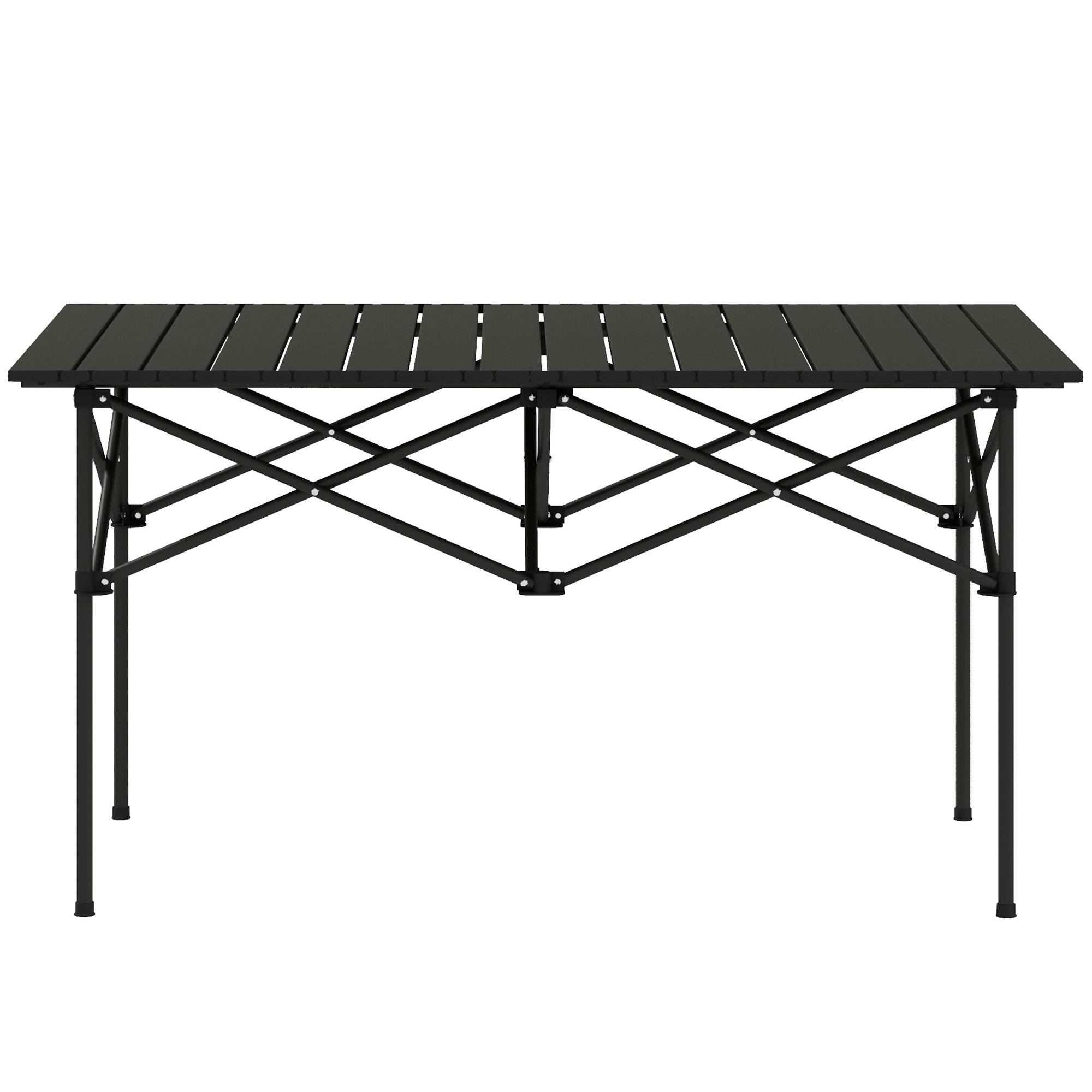 Table de camping pliante aluminium noir 95 x 55 x 50 cm - PANGIVO - Image 2