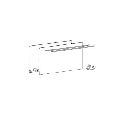 Profilé latéral de tiroir AvanTech YOU, hauteur 251 mm x NL 450 mm, Argent, gauche et droite - HETTICH - 9353374 - Image 3