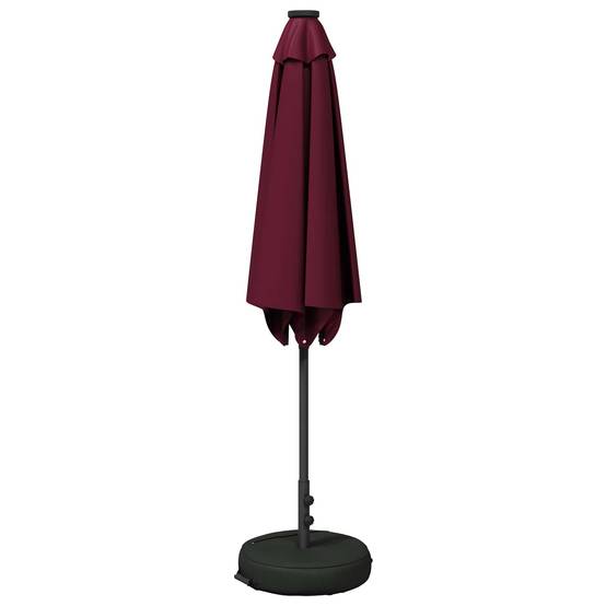 Parasol polyester bordeaux 269 x 269 x 235 cm - PANGIVO - Image 3