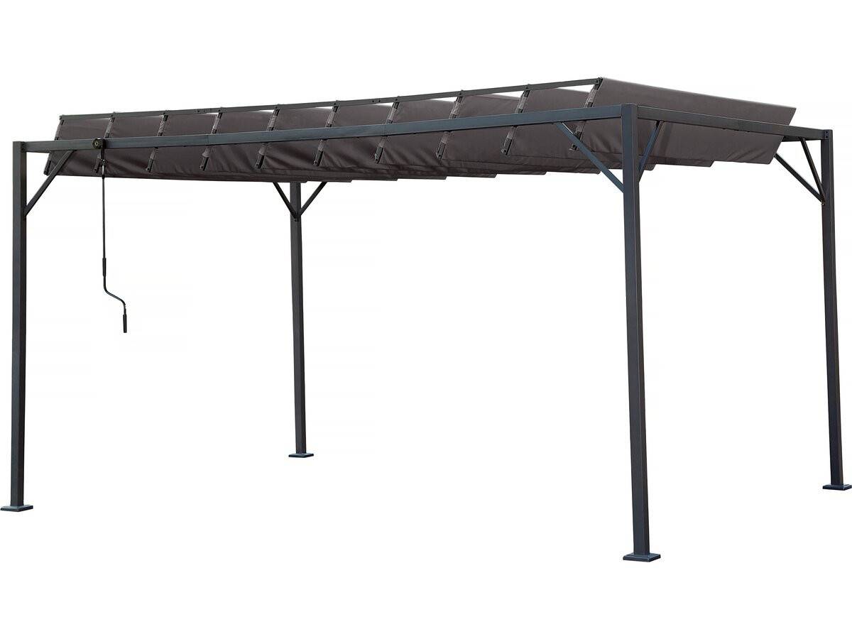 Habitat Et Jardin - Pergola Bioclimatique En Tissu "lodge" 3 X 4 M - Anthracite -habitat Et Jardin - Image 1