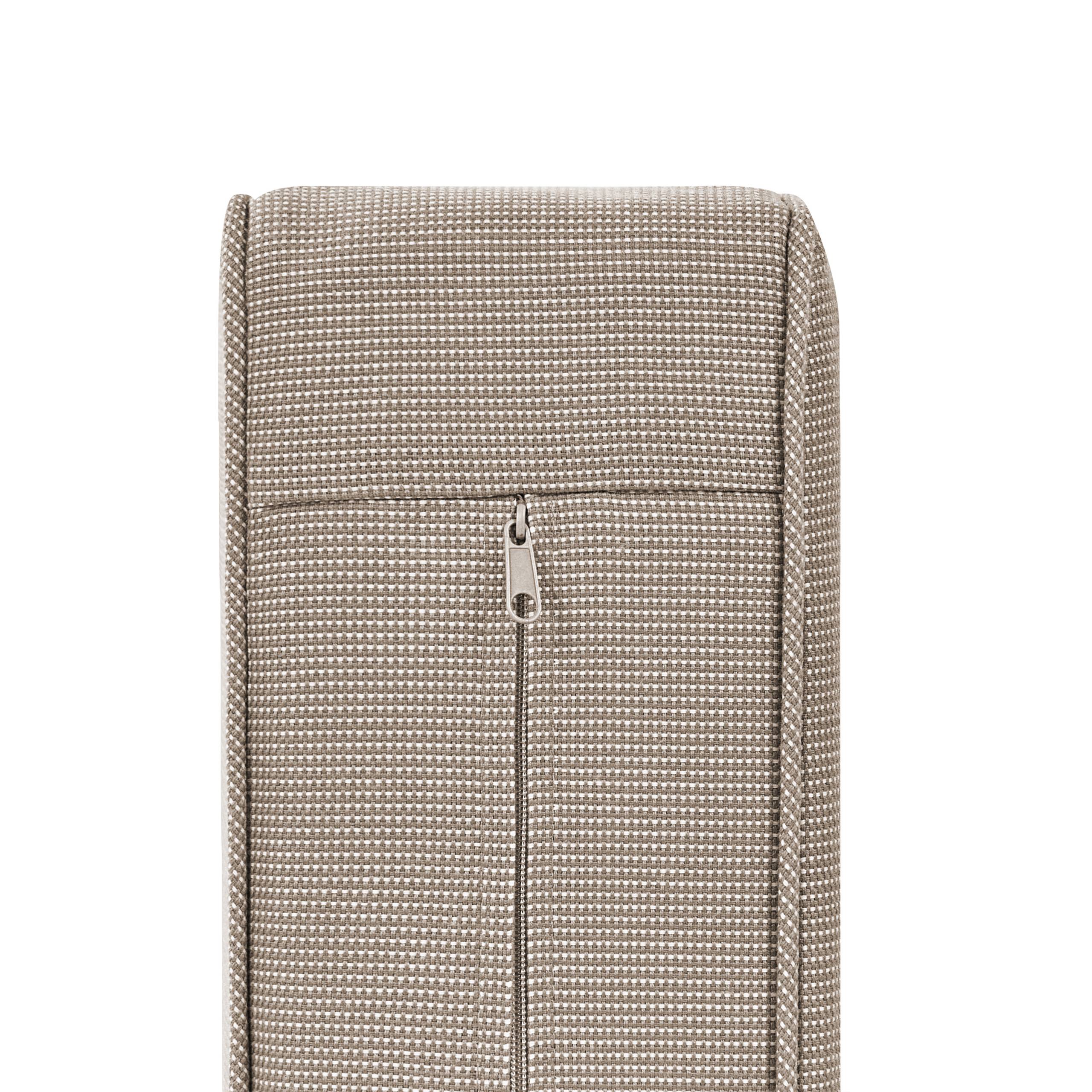 Beliani - Canapé de Jardin Acajou et Taupe en Bois d'Acacia Confort d'Assise Optimal avec Coussins pour Ensemble 2 Places Angle - Image 8