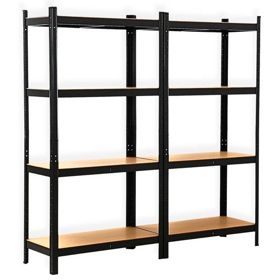 Étagère de garage métallique robuste 160x160cm : charge lourde, modulable, facile à monter 40 cm Noir - Image 1