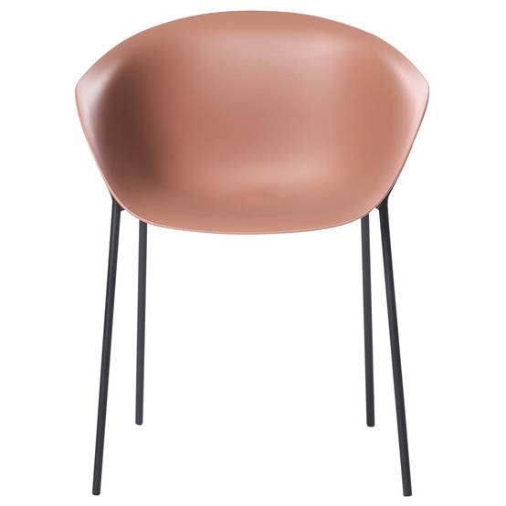Beliani - Chaise de salle à manger Polypropylène Marron METEORA - Beliani - Image 4