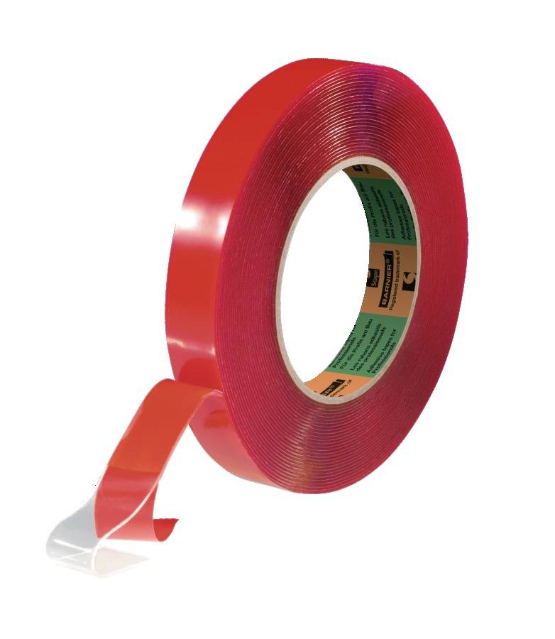 Ruban adhésif double-face transparent en mousse 1mm 10 mX19mm - BARNIER - 162060 - Image 1