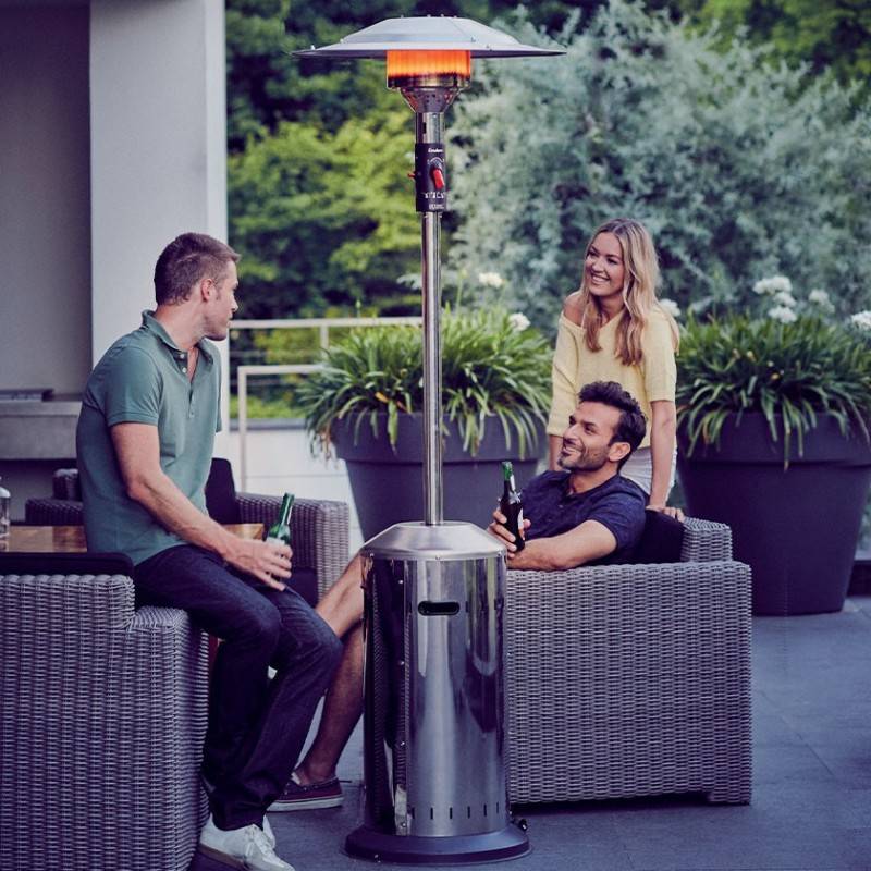 Favex - Parasol chauffant gaz Cosy Elegance Inox - FAVEX - Extérieur - Prêt à l'emploi Livré avec tuyau et détendeur - Jusqu'à 12m² - Image 6