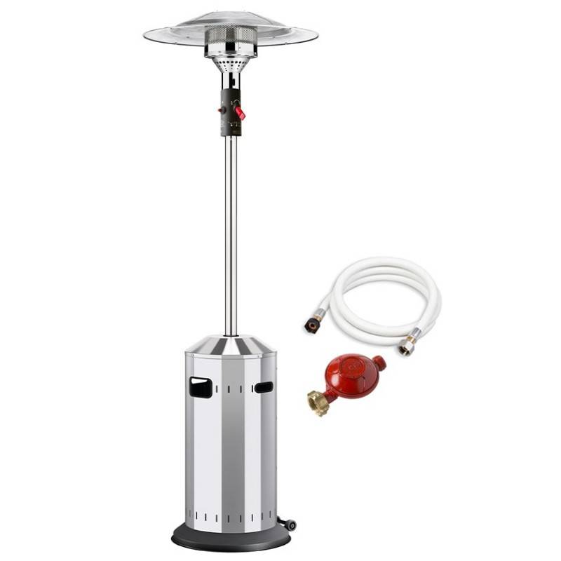 Favex - Parasol chauffant gaz Cosy Elegance Inox - FAVEX - Extérieur - Prêt à l'emploi Livré avec tuyau et détendeur - Jusqu'à 12m² - Image 1