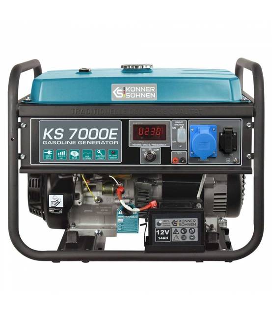 Générateur à essence 5,5 kW avec système AVR et démarrage électrique - Könner & Söhnen KS 7000E - Image 1