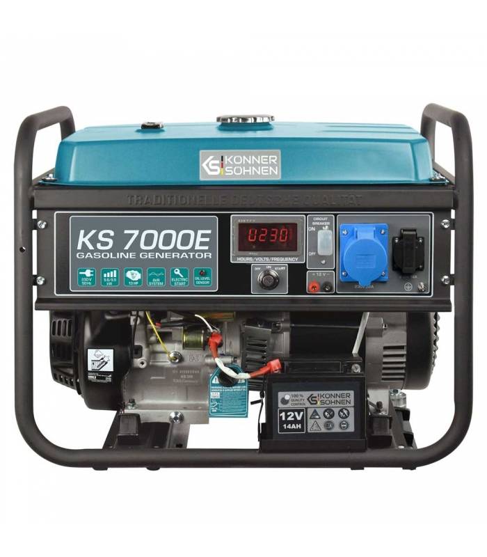 Générateur à essence 5,5 kW avec système AVR et démarrage électrique - Könner & Söhnen KS 7000E - Image 1
