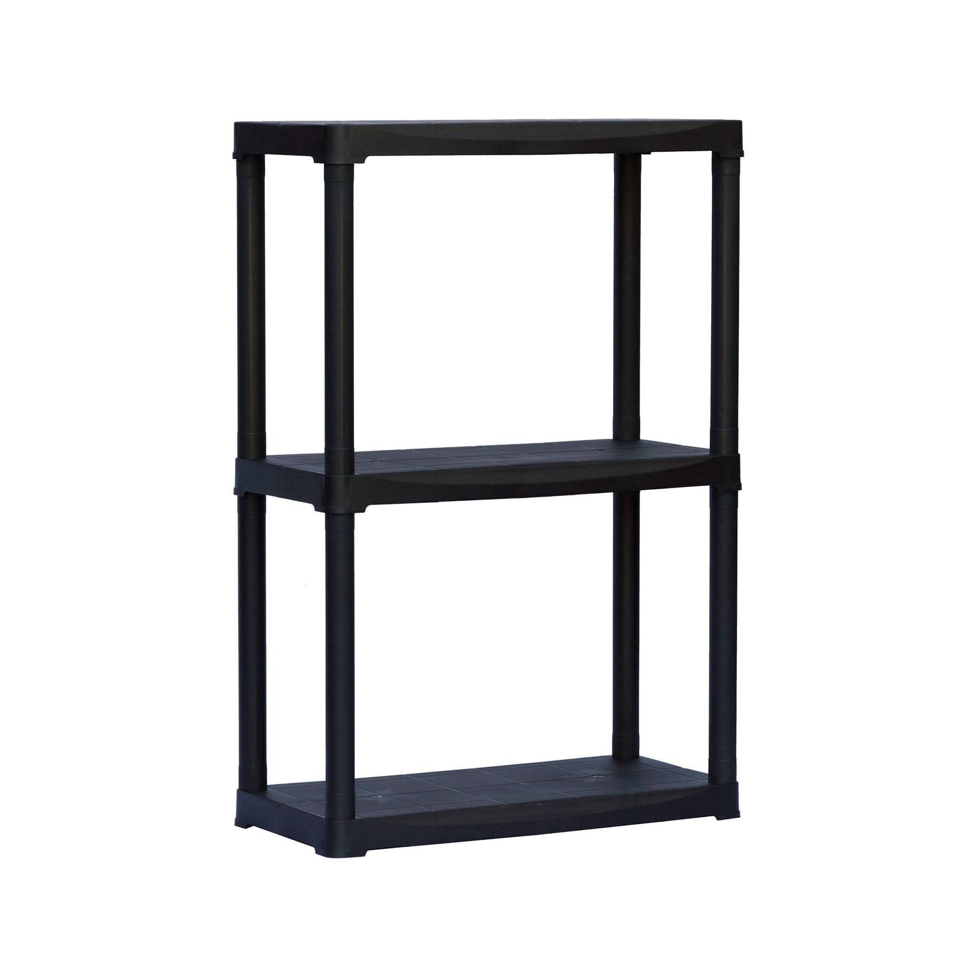 Dmora - Armoire d'extérieur Anversa, Etagère d'extérieur, Armoire de balcon polyvalente avec 1 étagère, 100% Made in Italy, 60x30h90 cm, Anthracite - Dmora - Image 1