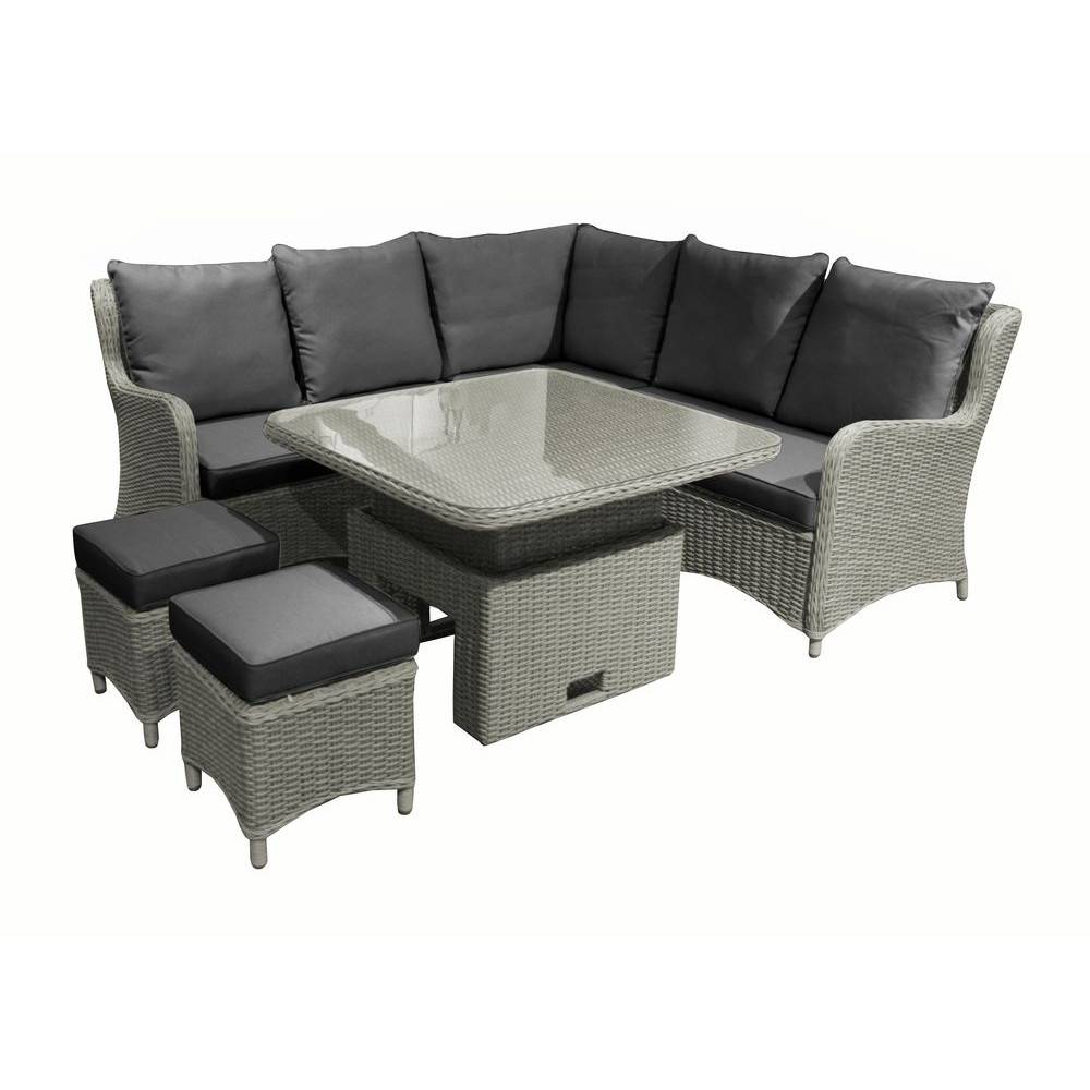 Proloisirs - Salon De Jardin Toulon - Alu/Resine - Grey/Gris PROLOISIRS