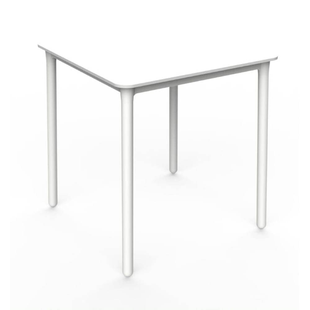 Table carrée extérieure 70x70 blanc MARSELLA garbar - Image 1
