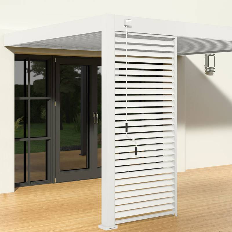 Ombrea - Pergola bioclimatique Ombréa VS adossée 3x4M - blanc - V2 - Image 3