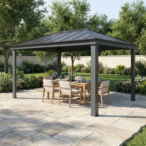 Canopia by Palram - Canopia Tonnelle de jardin Dallas 3,6X6 Gris - Image 4