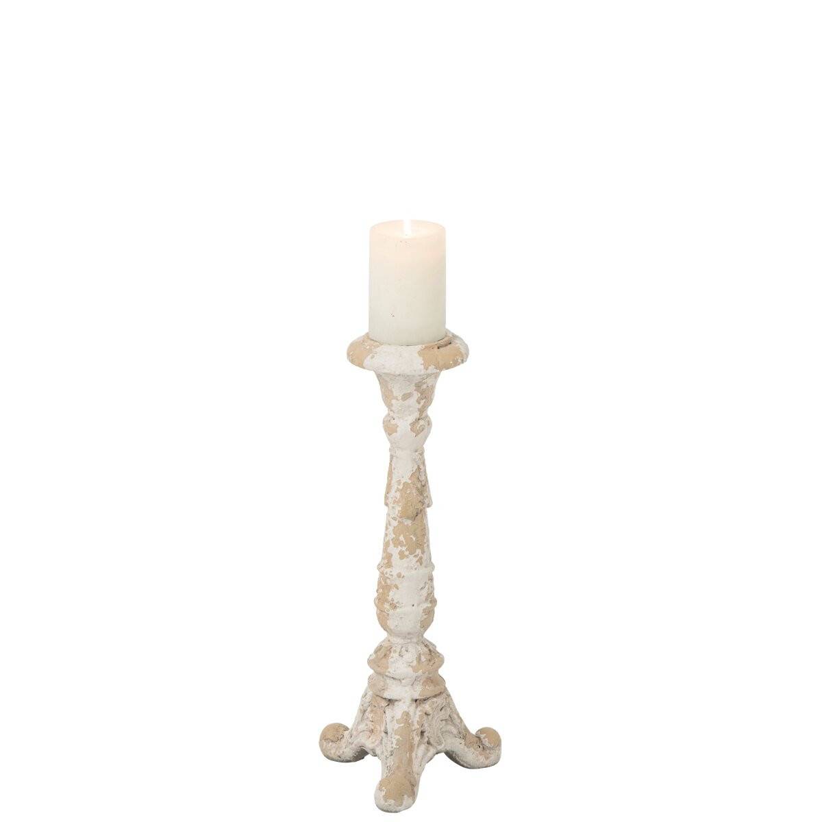 J-Line - Bougeoir sur Pied Extérieur "Rémi" 44cm Beige - Image 2