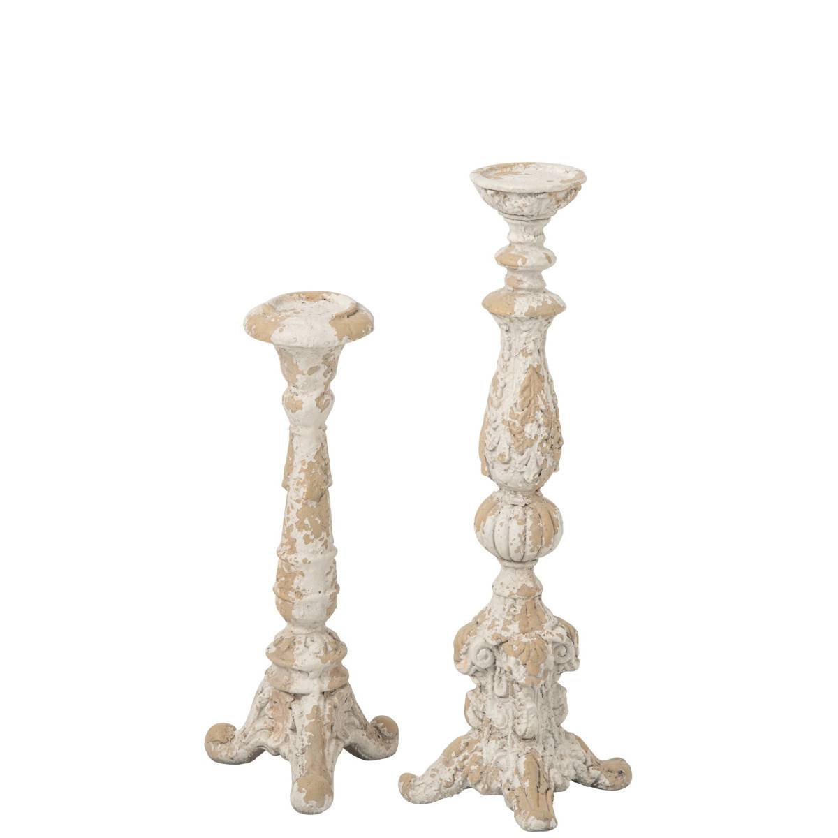 J-Line - Bougeoir sur Pied Extérieur "Rémi" 44cm Beige - Image 3