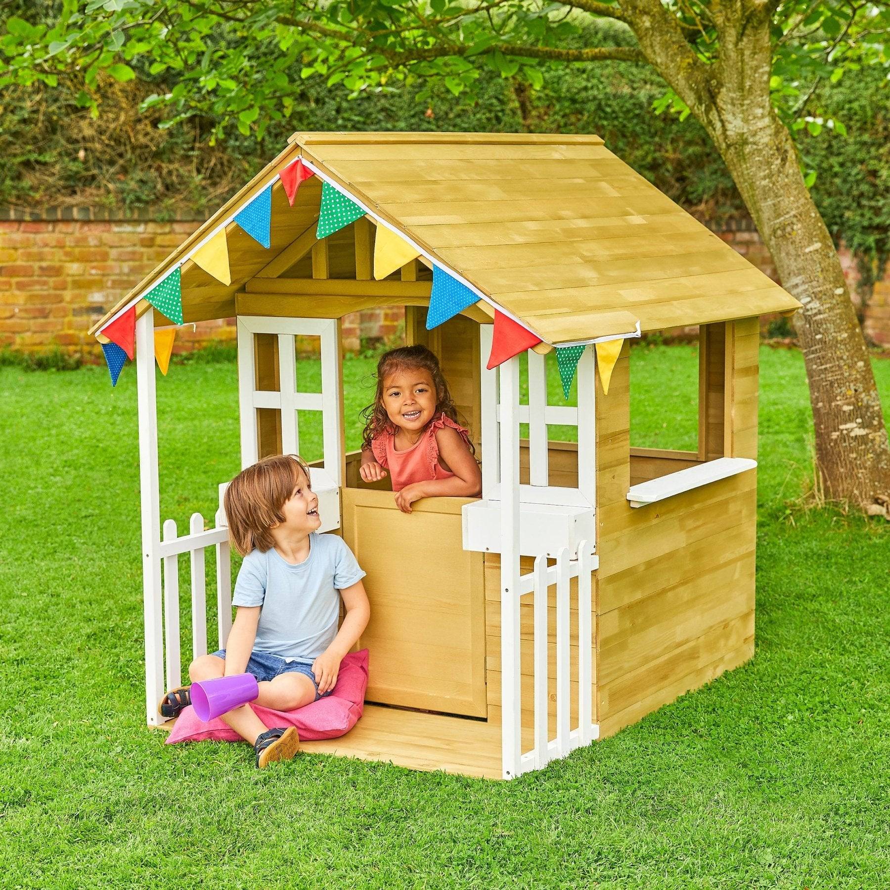 Tp Toys - Maisonnette cubby avec veranda tp toys fsc 119,5 x 137 x 138 cm - Image 2