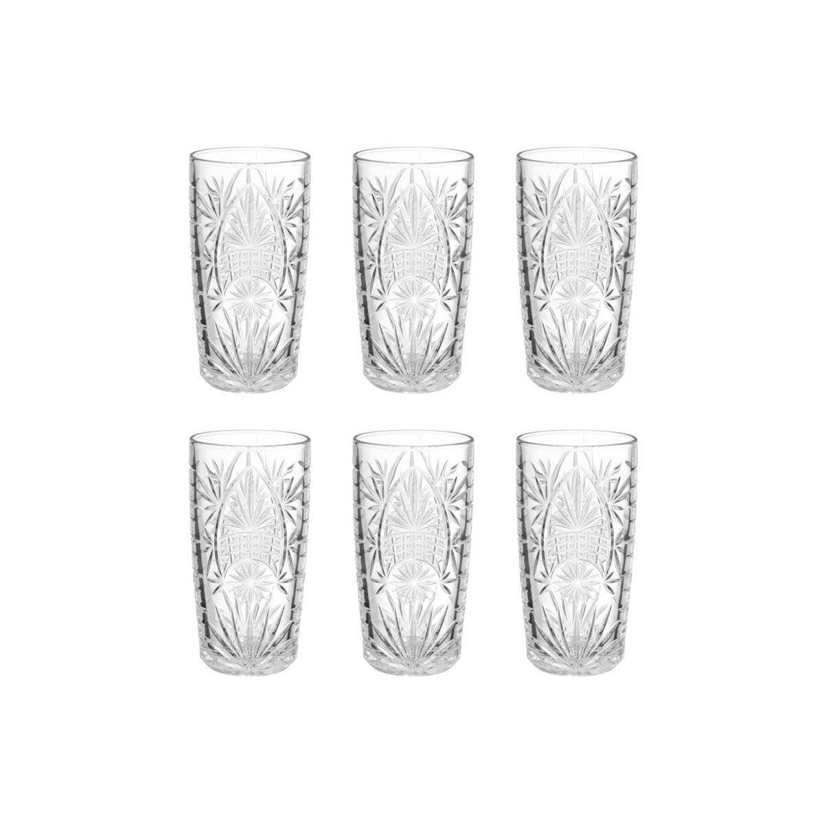 Lot de 6 Gobelets Hauts "Ayla" 35cl Transparent - Image 1