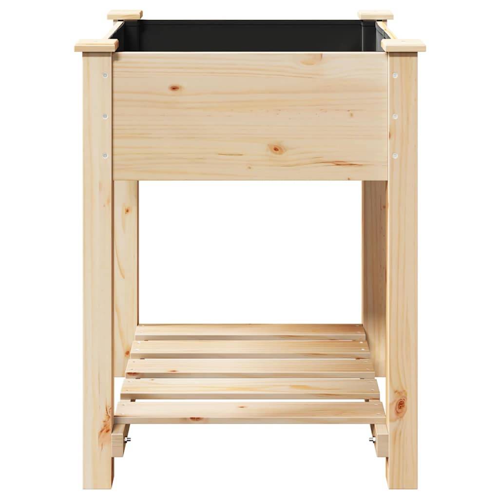 Cache-pot | Bac à fleurs de jardin avec étagère Beige 60,5 x 60 x 76,5 cm - Image 6
