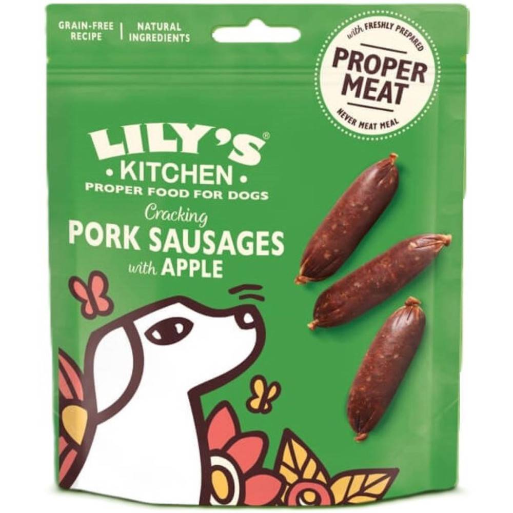 Lily's Kitchen - Friandise saucisses pour chien 70g au porc et a la pomme, Lily's Kitchen