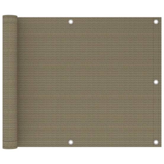 Écran de balcon PEHD taupe 500 x 75 cm - PANGIVO - Image 1