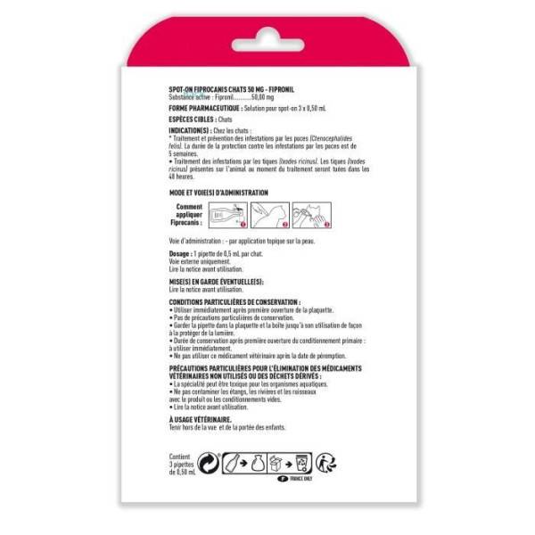 VETOCANIS Pipettes Spot on, Anti-puces et Anti-tiques - Pour chat - Image 4