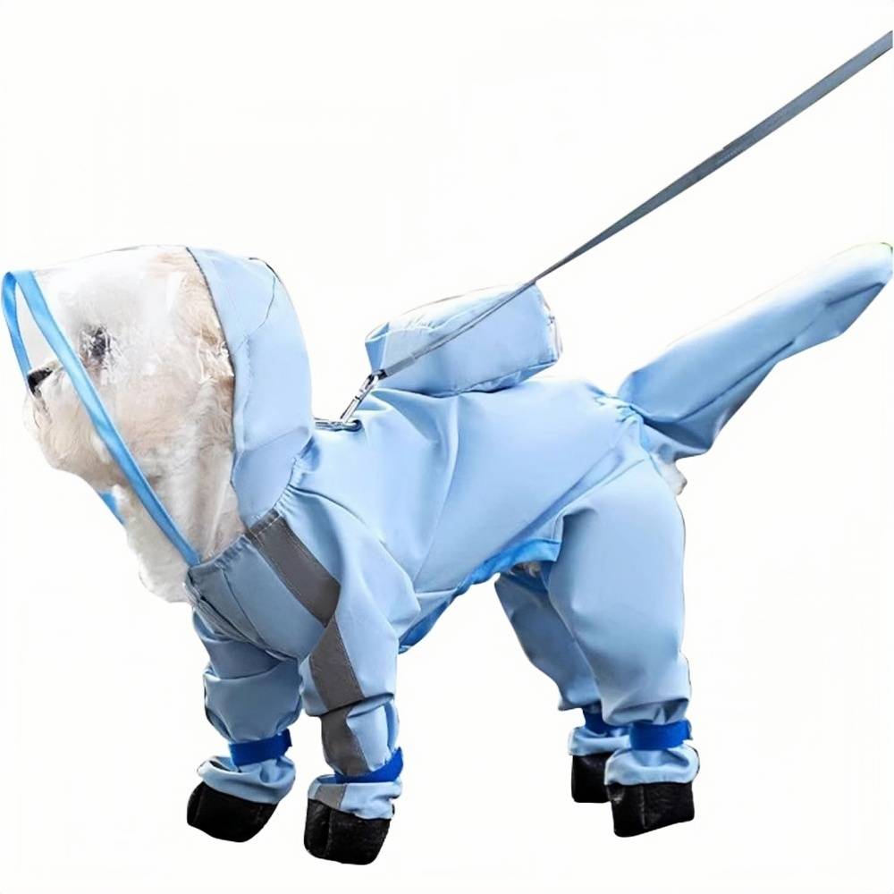 Manteau De Pluie Pour Chiens XS Imperméable, Bandes Réfléchissantes & Sangle Magique - Lytech - Image 1