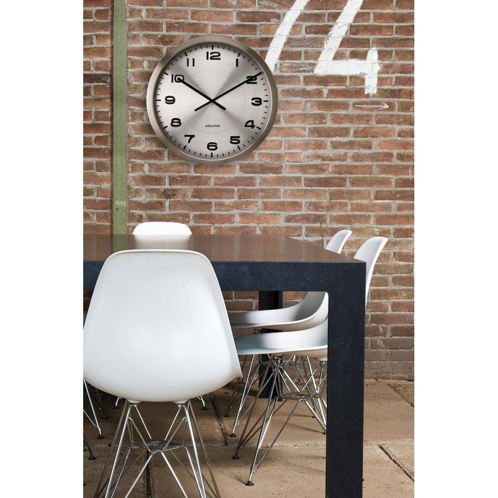 Karlsson - Horloge ronde en métal poli Maxie 50 cm - Image 2