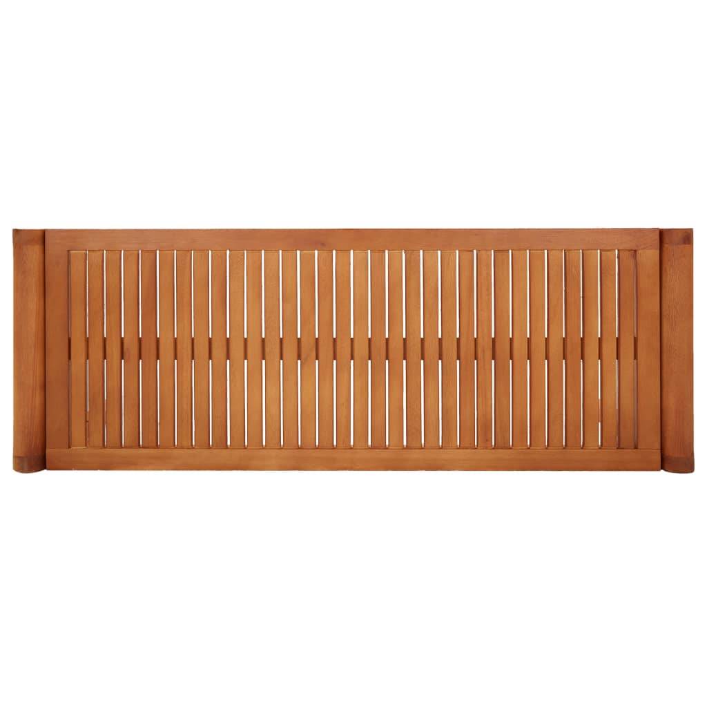 PANGIVO - Banc de jardin bois d'eucalyptus naturel 120 x 44 x 45 cm - PANGIVO - Image 4