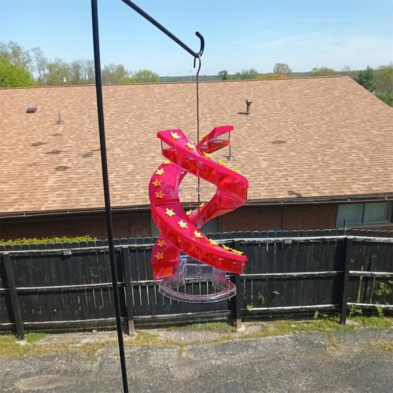 IntiMeg - Mangeoire à oiseaux à suspendre facile à nettoyer et étanche pour décoration de jardin IntiMeg - Image 3